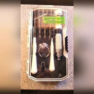Smartphone Repair Kit with Silver and Black Tools